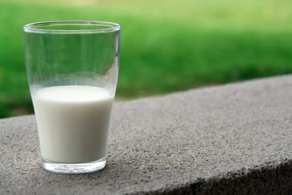 Ett glas mjölk